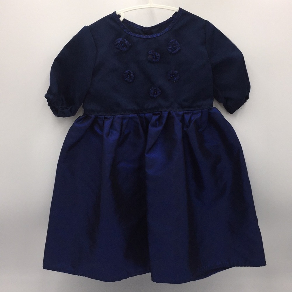 Toddler Girls Hand Made Blue Dress Size 3T